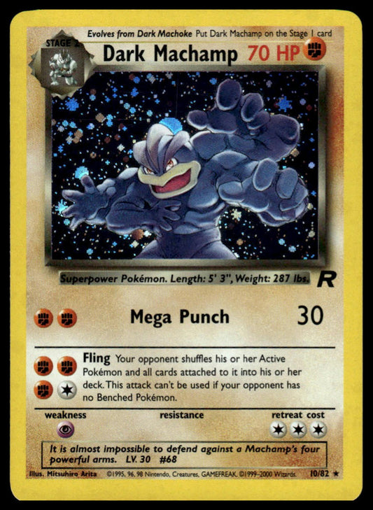 Pokemon TCG Dark Machamp (10) #10/82 Team Rocket