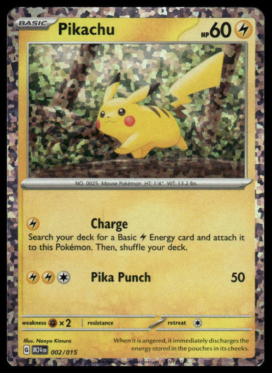 Pokemon TCG Pikachu #002/015 McDonald's Promos 2024