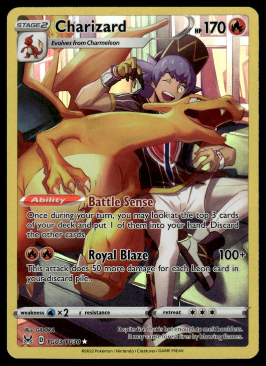 Pokemon TCG Charizard #TG03/TG30 SWSH11: Lost Origin Trainer Gallery