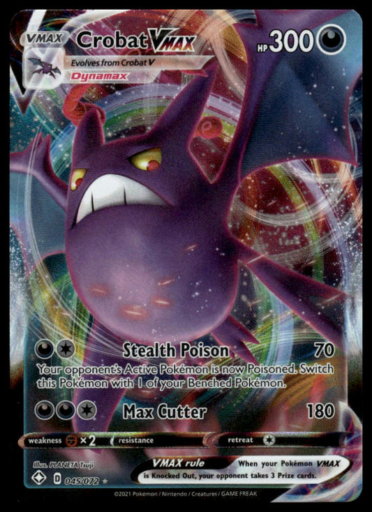 Pokemon TCG Crobat VMAX #045/072 Shining Fates
