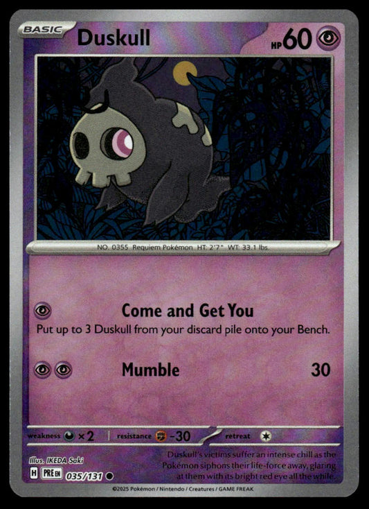 Pokemon TCG Duskull (Poke Ball Pattern) #035/131 SV: Prismatic Evolutions