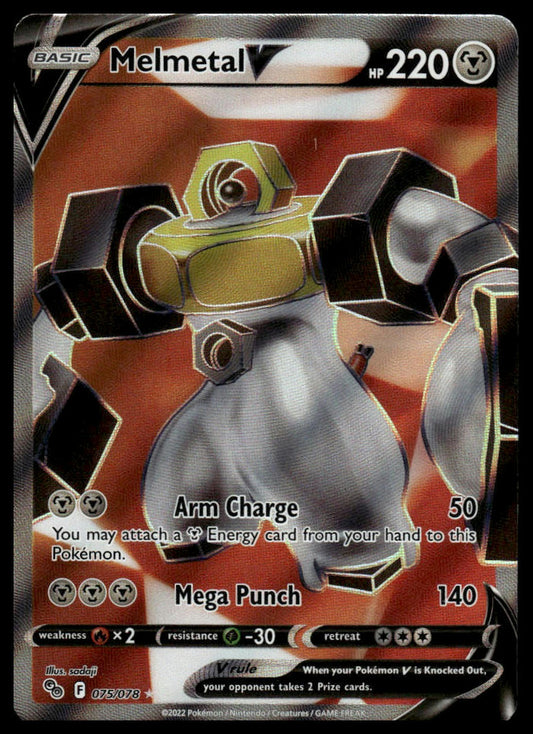 Pokemon TCG Melmetal V (Full Art) #075/078 Pokemon GO