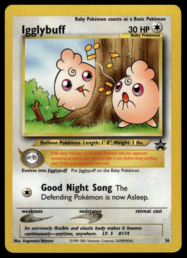 Pokemon TCG Igglybuff #36/53 WoTC Promo