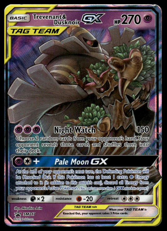 Pokemon TCG Trevenant & Dusknoir GX #SM217 SM Promos