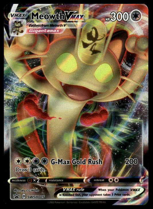 Pokemon TCG Meowth VMAX #SWSH005 SWSH: Sword & Shield Promo Cards
