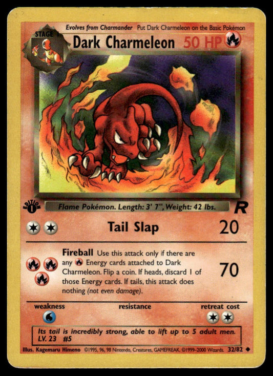Pokemon TCG Dark Charmeleon First Edition #32/82 Team Rocket