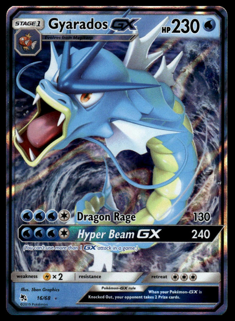 Pokemon TCG Gyarados GX #16/68 Hidden Fates