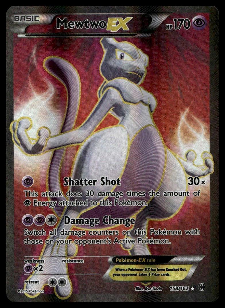 Pokemon TCG Mewtwo EX (158 Full Art) #158/162 XY - BREAKthrough