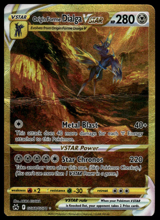Pokemon TCG Origin Forme Dialga VSTAR #GG68/GG70 Crown Zenith