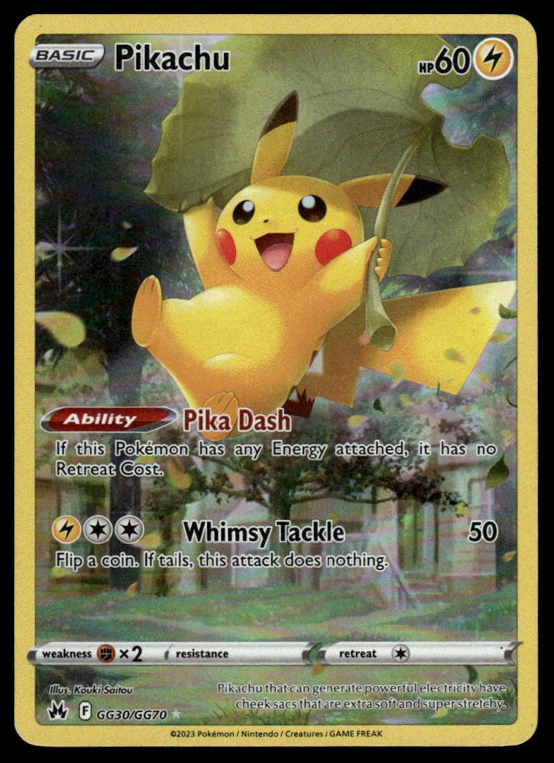 Pokemon TCG Pikachu #GG30/GG70 Crown Zenith: Galarian Gallery