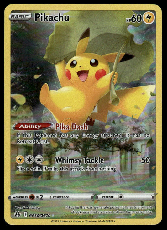 Pokemon TCG Pikachu #GG30/GG70 Crown Zenith: Galarian Gallery