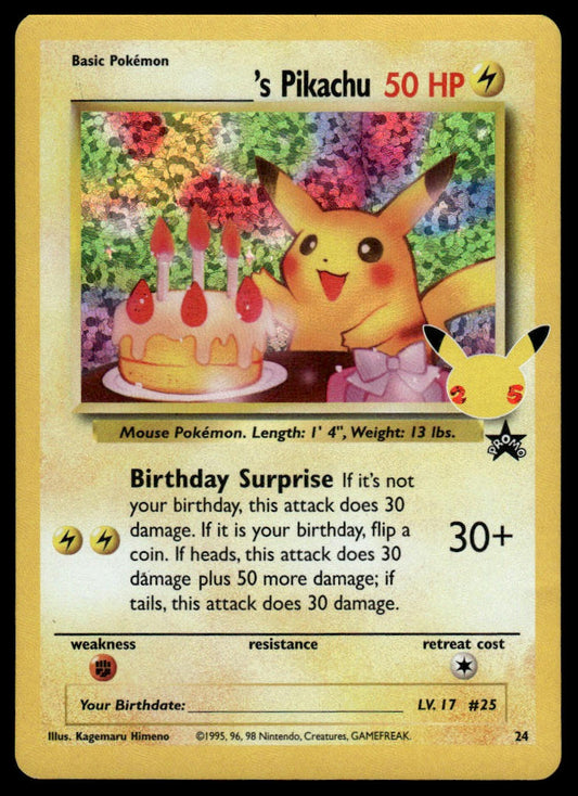 Pokemon TCG ______'s Pikachu #24/53 Celebrations: Classic Collection
