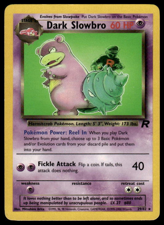 Pokemon TCG Dark Slowbro (29) #29/82 Team Rocket
