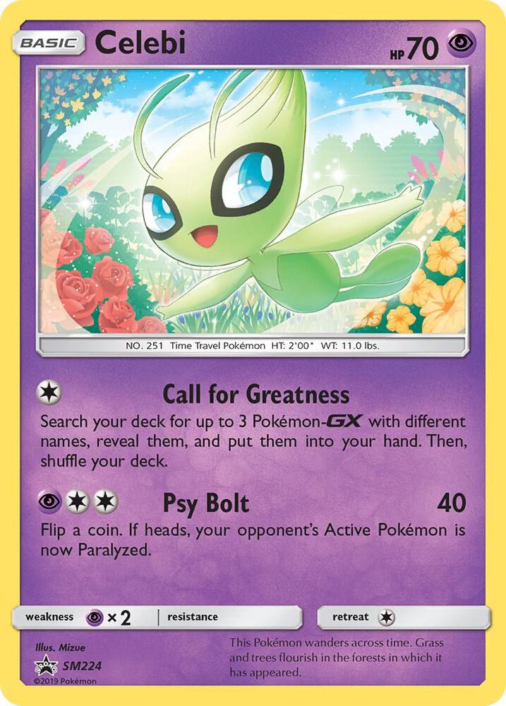 Pokemon Celebi SM224 SM Black Star Promos