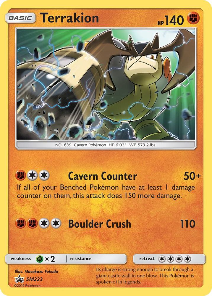 Pokemon Terrakion SM223 SM Black Star Promos