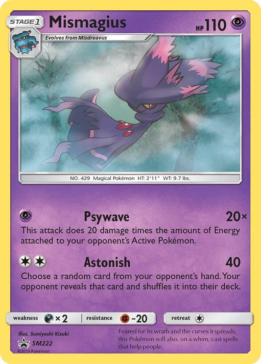 Pokemon Mismagius SM222 SM Black Star Promos