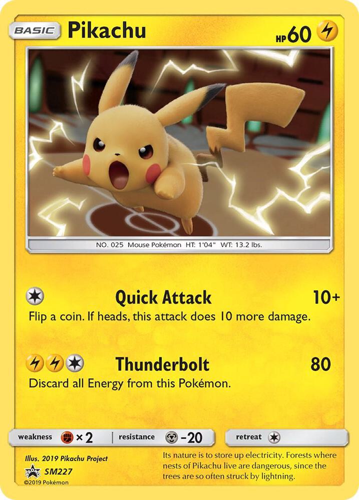 Pokemon Pikachu SM227 SM Black Star Promos