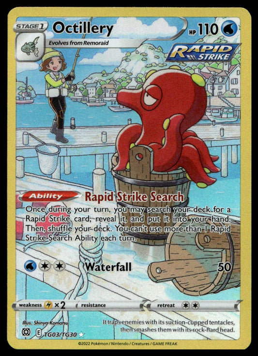 Pokemon TCG Octillery #TG03/TG30 SWSH09: Brilliant Stars Trainer Gallery