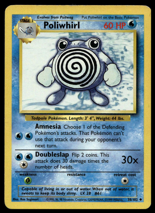 Pokemon TCG Poliwhirl #038/102 Base Set
