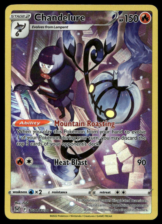 Pokemon TCG Chandelure #TG04/TG30 SWSH11: Lost Origin Trainer Gallery