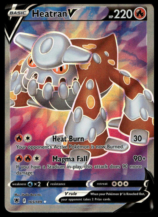 Pokemon TCG Heatran V (Full Art) #165/189 SWSH10: Astral Radiance