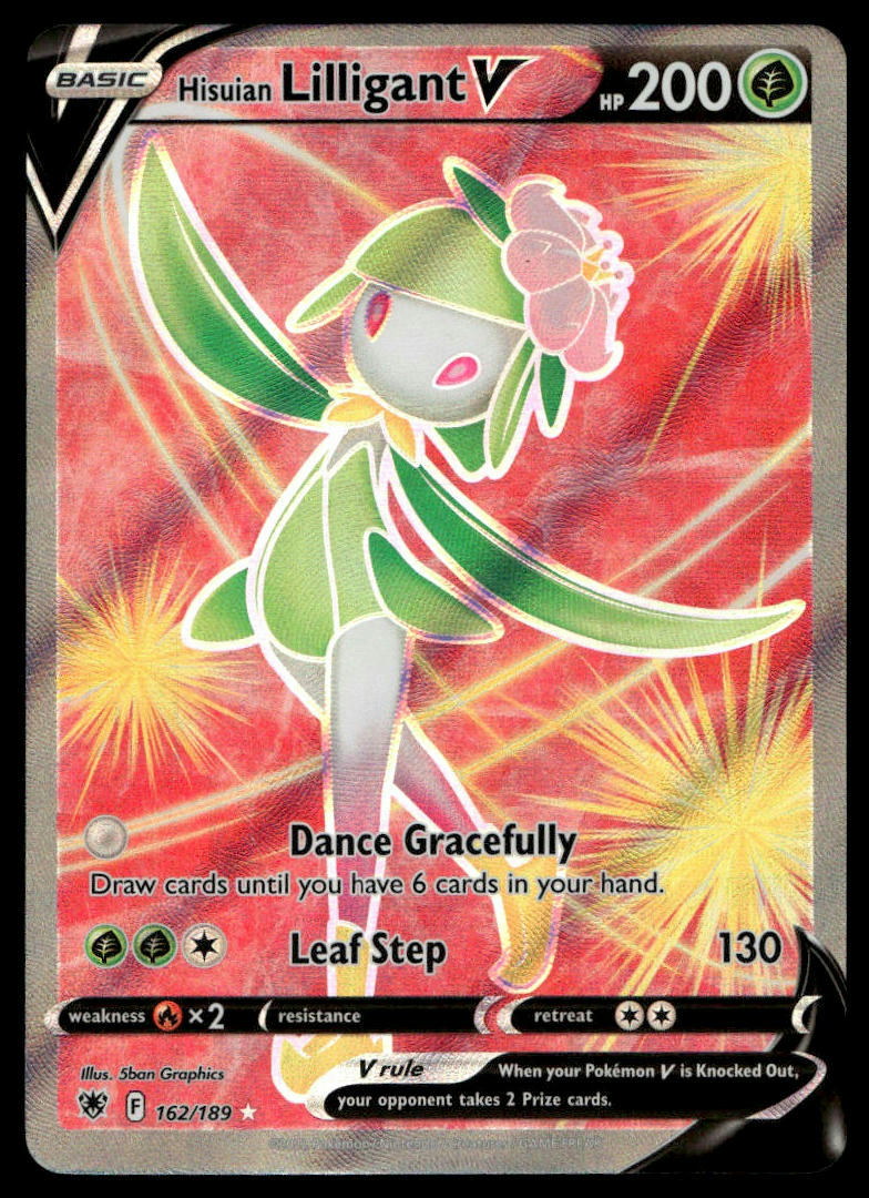 Pokemon TCG Hisuian Lilligant V (Full Art) #162/189 SWSH10: Astral Radiance