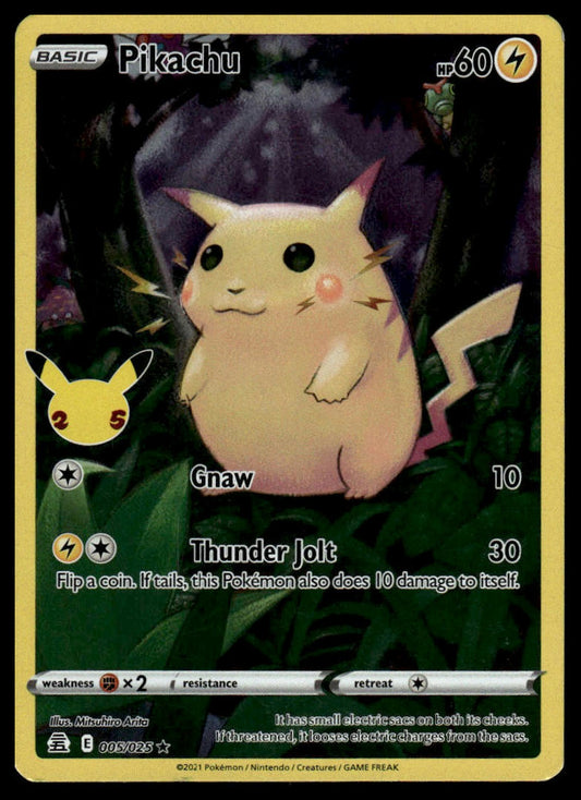 Pokemon TCG Pikachu #005/025 Celebrations