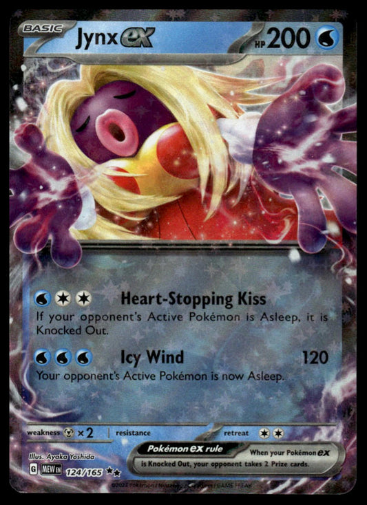 Pokemon TCG Jynx ex #124/165 SV: Scarlet & Violet 151