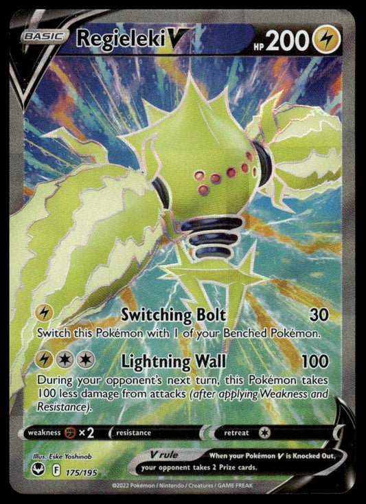 Pokemon TCG Regieleki V (Full Art) #175/195 SWSH12: Silver Tempest