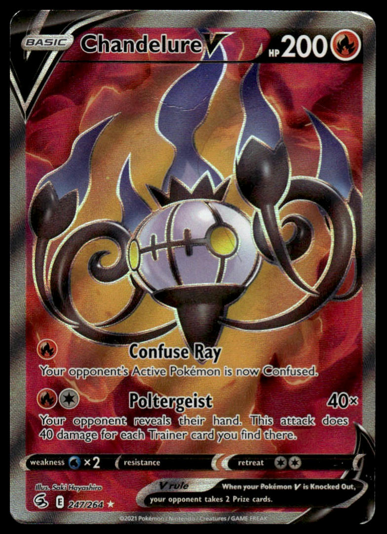 Pokemon TCG Chandelure V (Full Art) #247/264 SWSH08: Fusion Strike