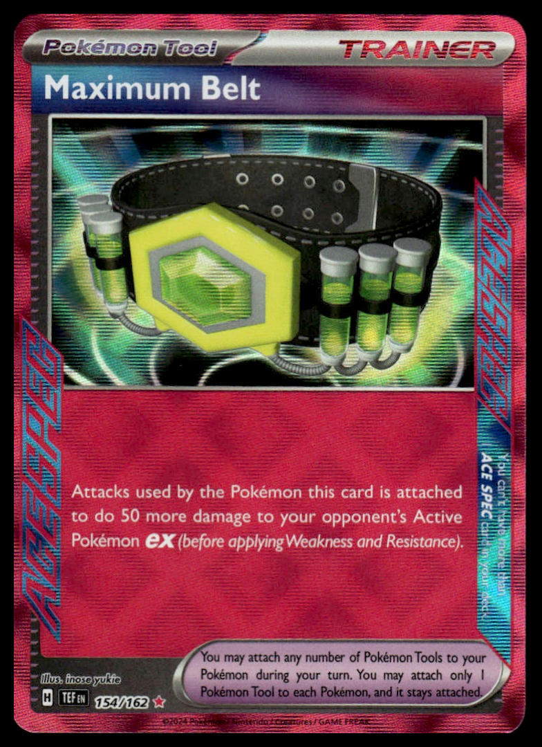Pokemon TCG Maximum Belt #154/162 SV05: Temporal Forces