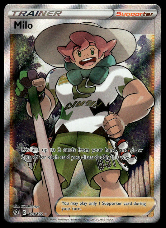 Pokemon TCG Milo (Full Art) #190/192 SWSH02: Rebel Clash