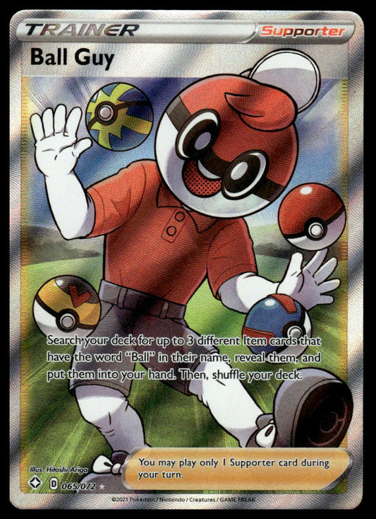 Pokemon TCG Ball Guy (Full Art) #065/072 Shining Fates