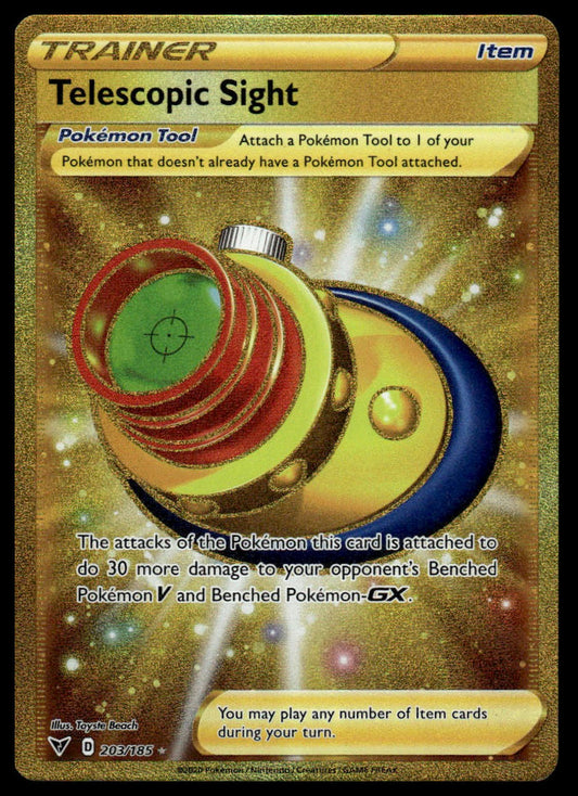 Pokemon TCG Telescopic Sight (Secret) #203/185 SWSH04: Vivid Voltage