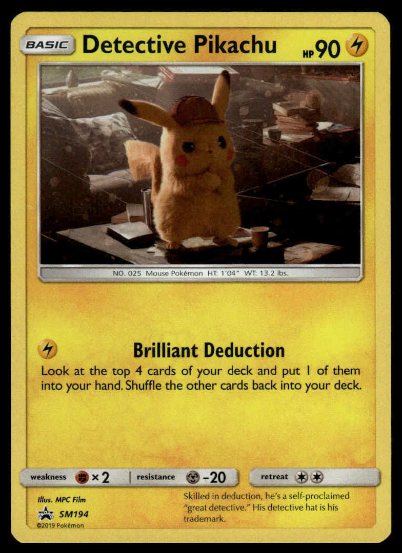 Pokemon TCG Detective Pikachu #SM194 SM Promos