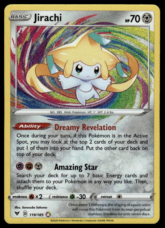 Pokemon TCG Jirachi #119/185 SWSH04: Vivid Voltage