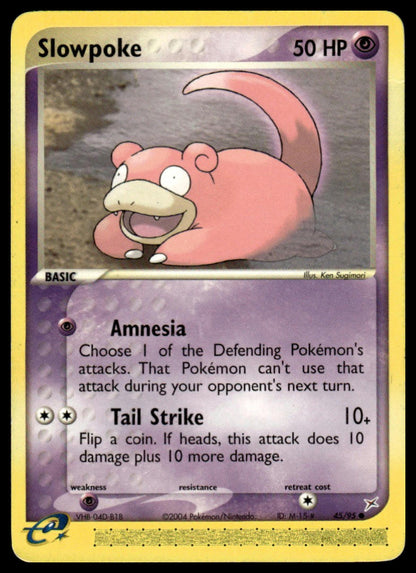 Pokemon TCG Slowpoke #45/95 Team Magma vs Team Aqua