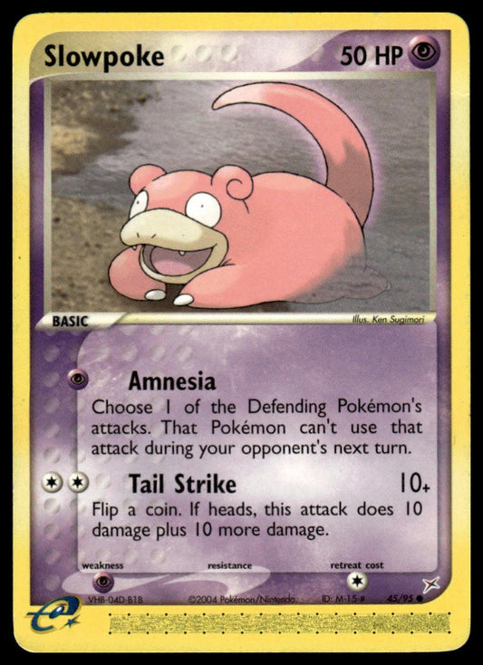 Pokemon TCG Slowpoke #45/95 Team Magma vs Team Aqua