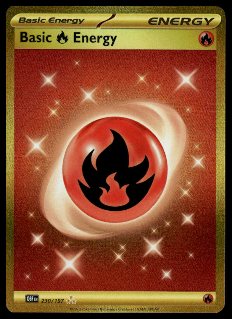 Pokemon TCG Basic Fire Energy #230/197 SV03: Obsidian Flames