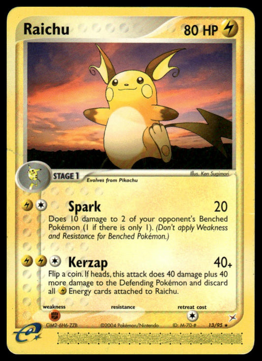 Pokemon TCG Raichu #13/95 Team Magma vs Team Aqua
