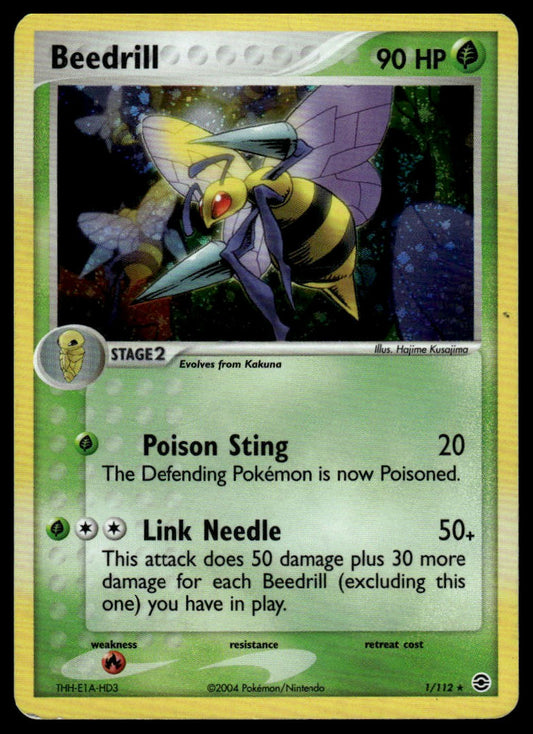 Pokemon TCG Beedrill #1/112 FireRed & LeafGreen