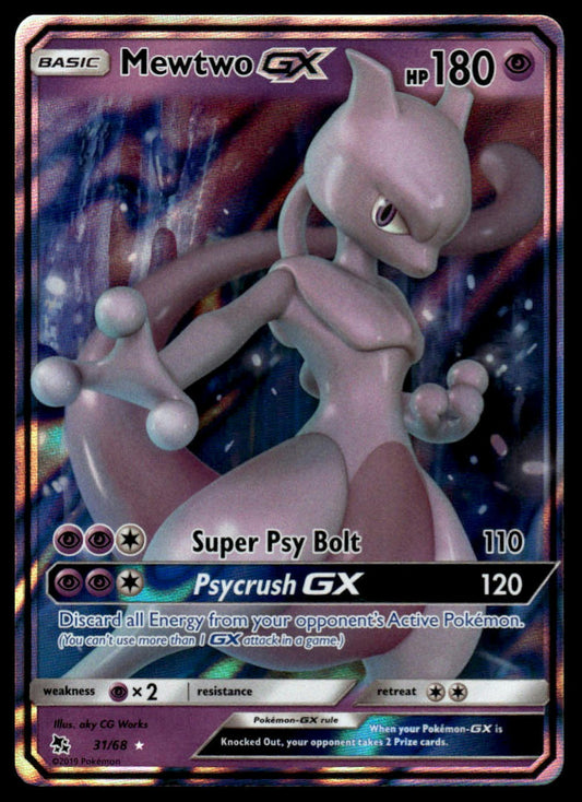 Pokemon TCG Mewtwo GX #31/68 Hidden Fates