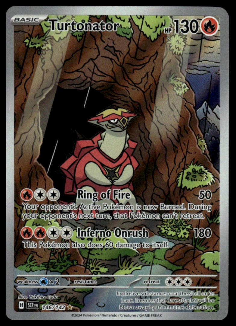 Pokemon TCG Turtonator #146/142 SV07: Stellar Crown