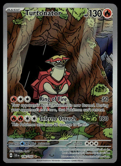 Pokemon TCG Turtonator #146/142 SV07: Stellar Crown