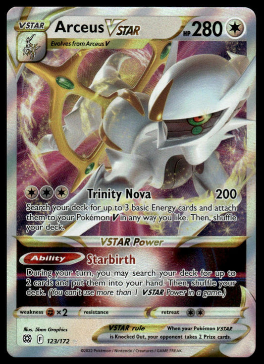 Pokemon TCG Arceus VSTAR #123/172 SWSH09: Brilliant Stars
