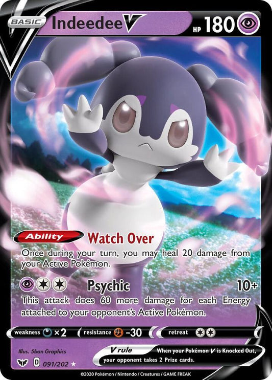 Pokemon Indeedee V 192/202 Sword & Shield
