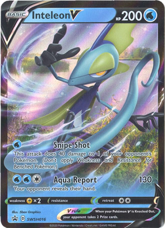 Pokemon Inteleon V SWSH016 SWSH Black Star Promos
