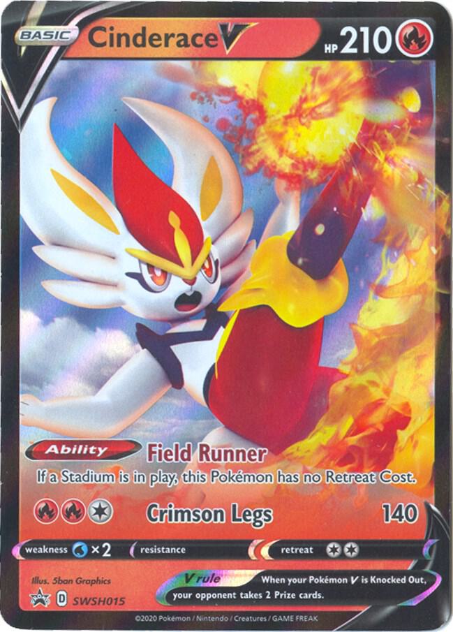 Pokemon Cinderace V SWSH015 SWSH Black Star Promos