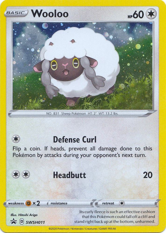 Pokemon Wooloo SWSH011 SWSH Black Star Promos
