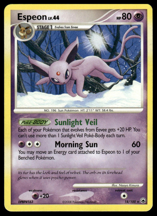 Pokemon TCG Espeon #18/100 Majestic Dawn